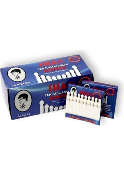 Tek Kullanımlık Kibrit Kan Taşı 1 Paket/24 KART/480 Adet Tek Kullanımlık Kantaşı