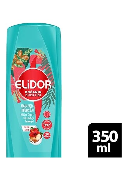 Doğanın Enerjisi Saç Bakım Kremi Argan Yağı ve Hibiskus Özü Dökülme Karşıtı ve Güçlü Uzamayı Destekleyici 350 ml fiyatları