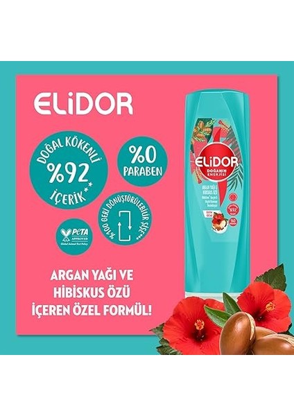 Doğanın Enerjisi Saç Bakım Kremi Argan Yağı ve Hibiskus Özü Dökülme Karşıtı ve Güçlü Uzamayı Destekleyici 350 ml fırsatları