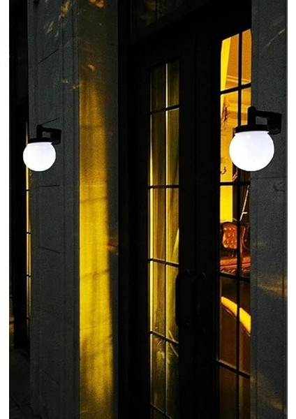 Solar Bahçe Lambası Beyaz - Güneş Enerjili Duvar Armatür (3 Adet) indirimleri