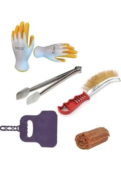 Mangal Kömürü Yakma Seti Barbekü Mangal Yak Kormatik ve Temizleme Hazırlama Alet Seti modelleri