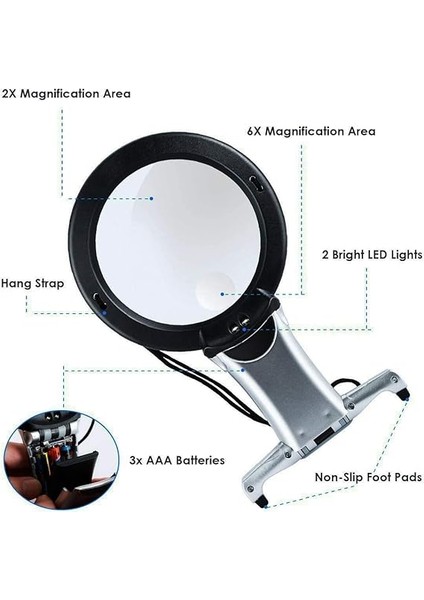 Boyun Askılıklı Büyüteç Ledli Dikiş Iğne Kitap Okuma Vb - Model No AL2349 indirimleri