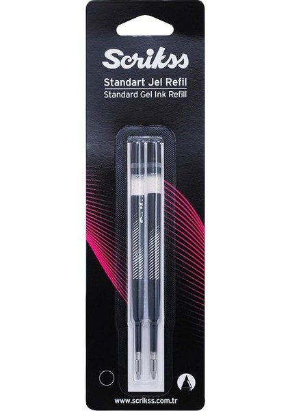 Jumbo Jel Tükenmez Refil 2'li Blister Siyah