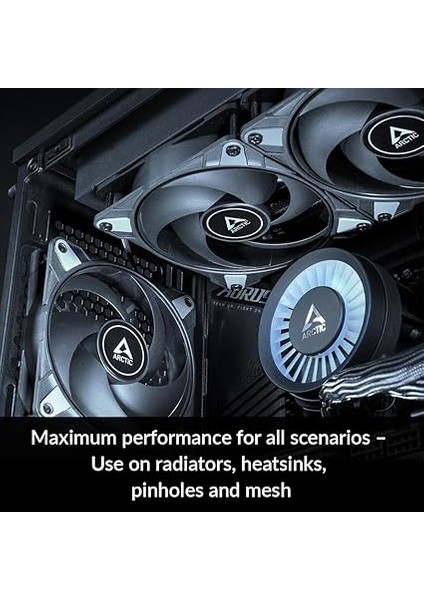 P12 Max - Pc Fanı, Yüksek Performanslı 120 mm Kasa Fanı, Pwm Kontrollü 200–3300 Rpm, Statik Basınç Için Optimize Edilmiş, 0db Modu, Akışkan Dinamik Rulman - Siyah modelleri