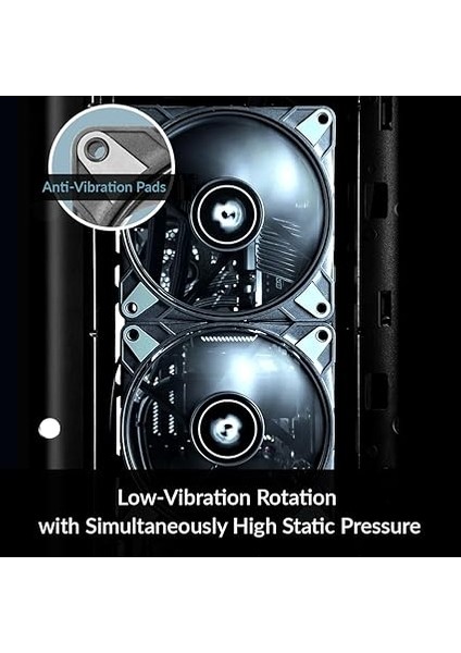 P12 Max - Pc Fanı, Yüksek Performanslı 120 mm Kasa Fanı, Pwm Kontrollü 200–3300 Rpm, Statik Basınç Için Optimize Edilmiş, 0db Modu, Akışkan Dinamik Rulman - Siyah fırsatları