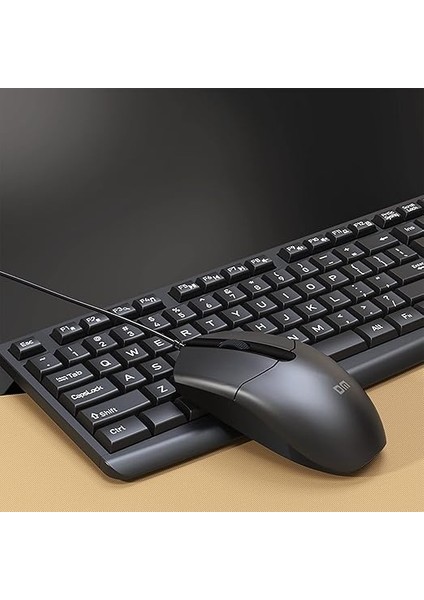 K11 USB Kablolu Ingilizce Q Klavye ve Mouse Seti indirimleri