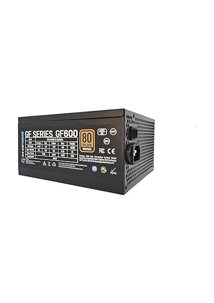GF600 600W 80+ Bronz Sertifikalı Güç Kaynağı modelleri