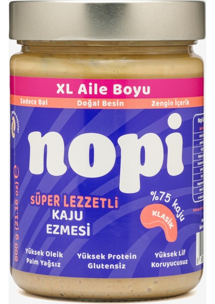 Nopi Xl Kaju Ezmesi 600G