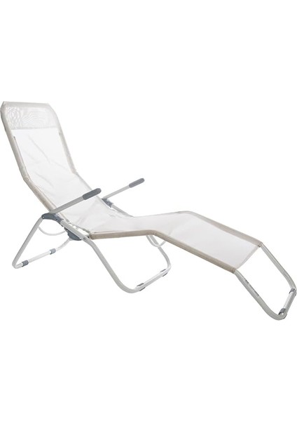 Garden House Garage 91 Şezlong, Ayarlanabilir 2 Pozisyon, Tekstil Gri 7house