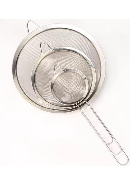 Paslanmaz Çelik Pratik 3'lü Çay Süzgeci
