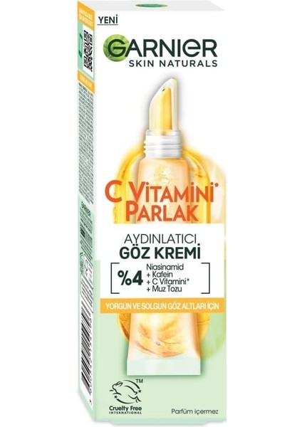 C Vitamini Parlak Aydınlatıcı Göz Kremi