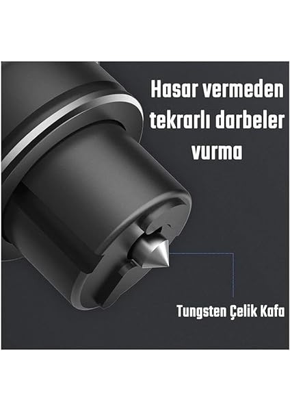 Araç Cam Kırıcı Emniyet Kemer Kesici 2in1 Araç Pencere Camı ve Emniyet Kemeri Kesici Siyah modelleri