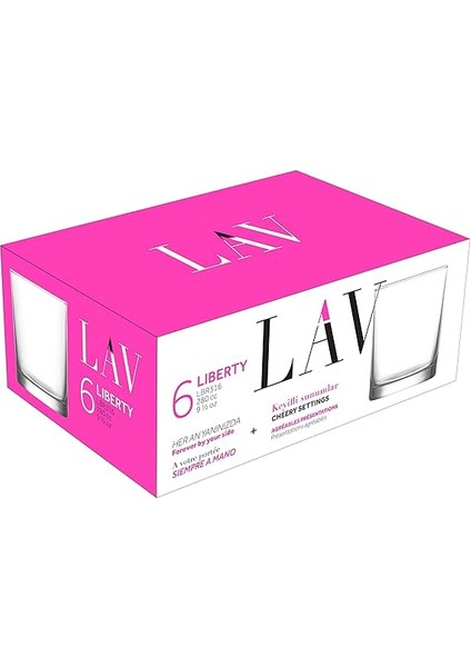 Liberty 6'lı Su Bardağı, 280 cc fırsatları