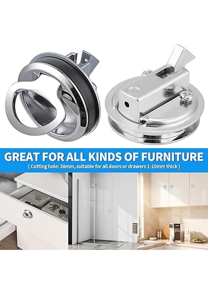 Çekmeli Kulp, 2 Adet, Mobilya Kulpu, Kamp, Tekne, Karavan Için, Mandallı Kilit fırsatları