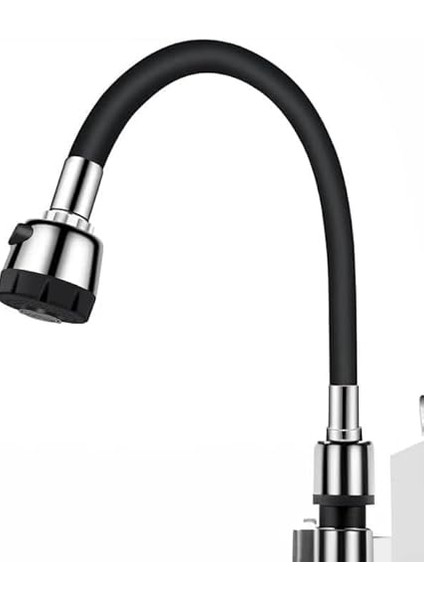 2 Fonksiyonlu Spiral Hortum Musluk Başlığı, Su Tasarruflu Oynar Başlık, 2 Kademeli Akış, Siyah, 25 cm fiyatları