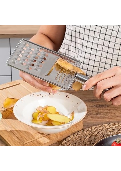 11702 Inox Paslanmaz Çelik El Rendesi Dilimleyici - Küçük Büyük Rende Dilimleme modelleri