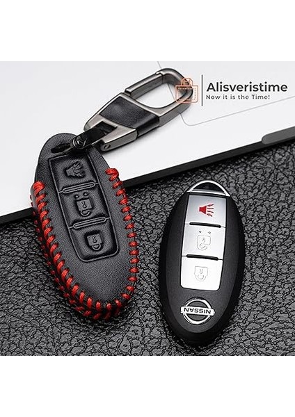 Deri Anahtar Kılıfı (Nissan Qashqai, x Trail, Pathfinder ile Uyumlu) fiyatları