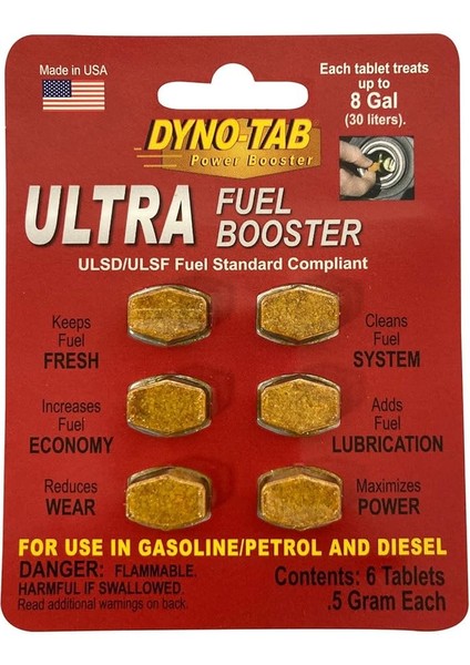 Dyno Tab Ultra Yakıt Performans Arttırıcı ve Sistem Temizleyici