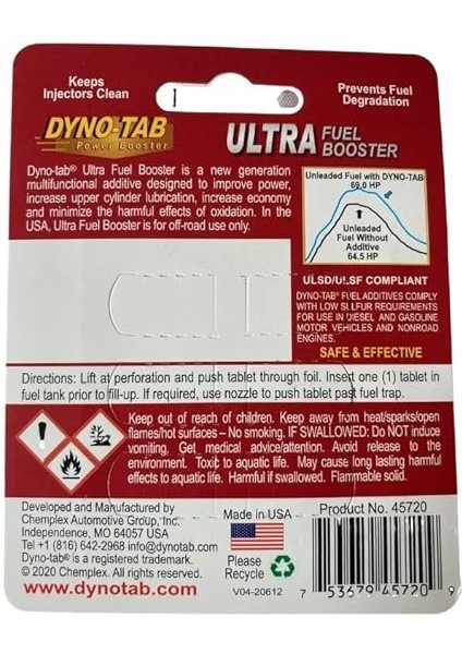Dyno Tab Ultra Yakıt Performans Arttırıcı ve Sistem Temizleyici fiyatları
