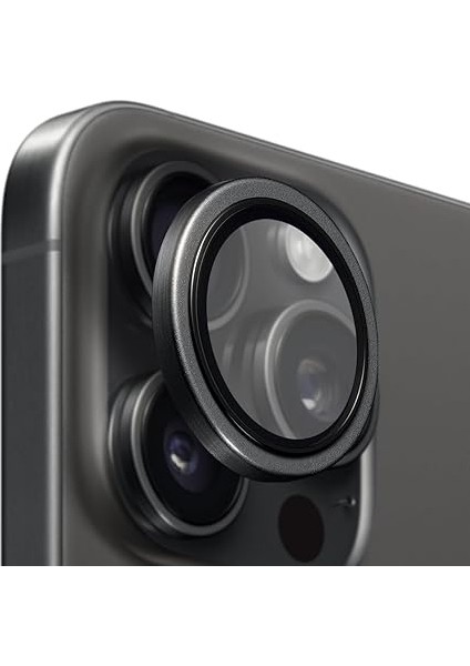 Labs iPhone 16 Pro Max / 16 Pro ile Uyumlu Titanyum 9h Lens Koruyucu (Black) fiyatları