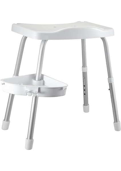 M-KV35-01 Apollo Duşlu Banyo Taburesi, Beyaz