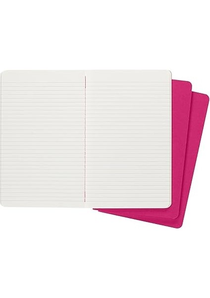 Çizgili Cahier Not Defteri 3'lü Set L Boy Kinetik Pembe fırsatları