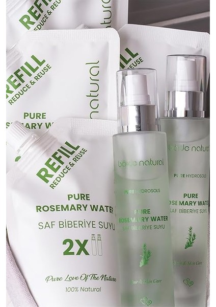 Natural Biberiye Suyu Güçlendirici Saç Toniği Refill Paket 200 ML%100 Doğal ve Saf indirimleri