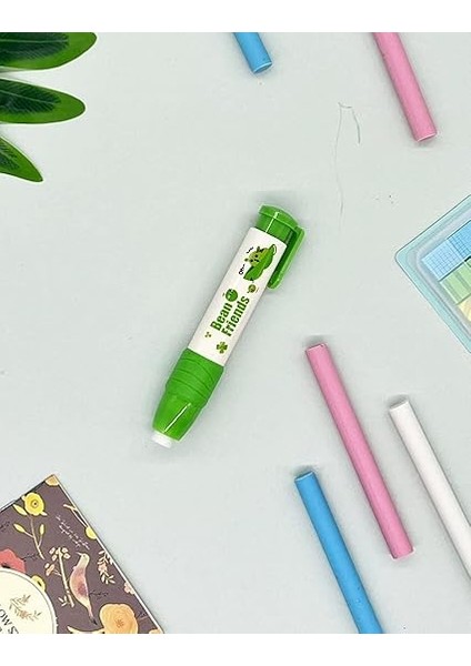 Gemi Dükkan Yeşil Kalem Görünümlü Basmalı Silgi Seti modelleri