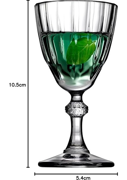 Diamond Likör Kadehi, Sade, 49 Ml, 6 Parça fırsatları