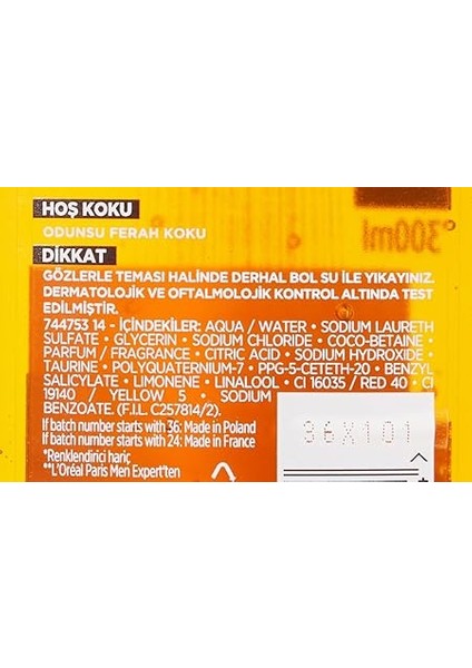 Parıs Men Expert Hydra Energetic Taurin Içeren Duş Jeli 300 ml fırsatları