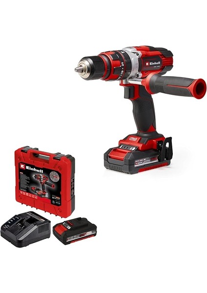 Akülü Darbeli Vidalama Te-Cd 18/48 Li-I Kit Power X-Change (18 V, 48 Nm, Darbeli Delme Fonksiyonu, 13 mm Mandren, 2 Vites, Çanta, 2x 2,0 Ah Akü + Şarj Cihazı Dahildir) - 4513935