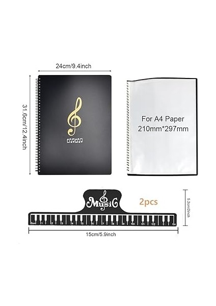 Nota Dosyaları A4 Koro Klasörü Siyah Nota Klasörü Nota Sayfaları Için 50 Cep Müzik Notası Klasörü Halkalı Klasör Şeffaf Dosya Plastik Kayıt Klasörü Müzik Sayfası Klasör Koro Konzer Koro fiyatları