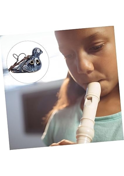 El Yapımı Songbird Ocarina 6 Delikli Seramik Flüt Öğrenmesi Kolay Yaşlar Boyunca Taşınabilir Müzik Rastgele Renk indirimleri