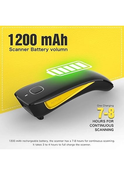 C750 Kablosuz Barkod Okuyucu Bluetooth Uyumlu, Küçük Cep USB 1d 2d Envanter Için Qr Kod Tarayıcı, Tablet iPhone iPad Android Ios Pc Pos Için Barkod Görüntü Okuyucu indirimleri