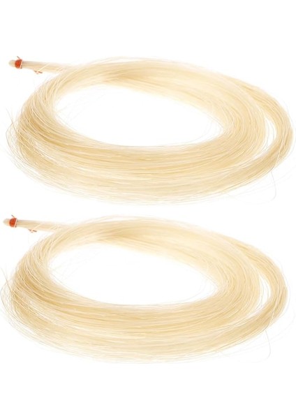 2 Adet Keman Yay Saç Keman Için Yay Saçı Enstrüman Kaynağı Keman At Kılı Müzikal Yay Saç Enstrüman Aksesuarları Enstrüman Malzemeleri Keman Kaynağı At Saçı Beige