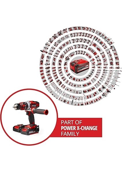 Akülü Darbeli Vidalama Te-Cd 18/48 Li-I Kit Power X-Change (18 V, 48 Nm, Darbeli Delme Fonksiyonu, 13 mm Mandren, 2 Vites, Çanta, 2x 2,0 Ah Akü + Şarj Cihazı Dahildir) - 4513935 modelleri