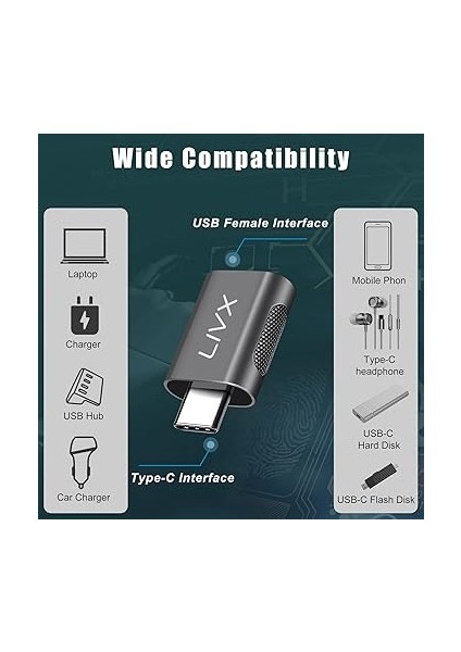 Usb3.0 To Type C Çevirici Dönüştürücü Otg Adaptör Lva-Otgcm fiyatları