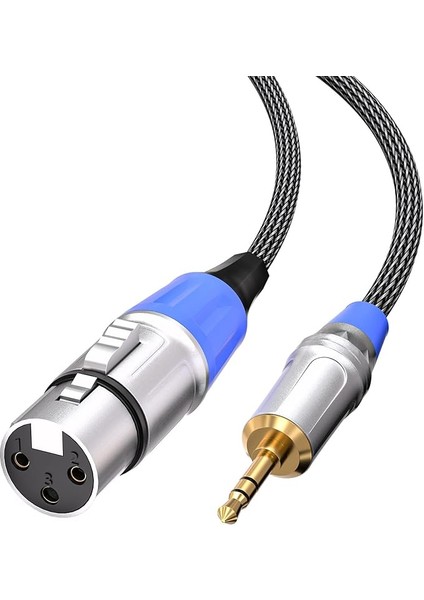 Xlr - 3,5 mm Mikrofon Kablosu, Kameralar, Dslr Kameralar, Bilgisayar Kayıt Cihazı ve Daha Fazlası Için 1/8" Mikrofon Kablosu - 3,3 Ft