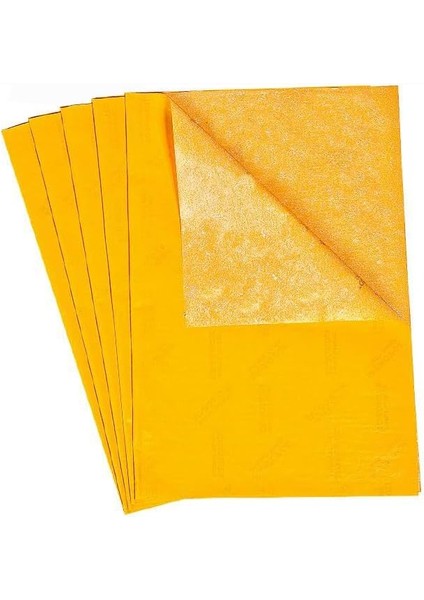 Sarı Karbon Kağıdı A4 10 Adet 21X29,7 cm Kopya Kağıdı Transfer Kağıdı Renkli Karbon Kağıdı
