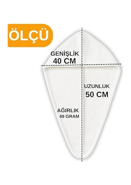 Saç Havlusu Peluş Kumaş Hızlı Kuruma Düğmeli Asılabilir Hafif Banyo Bonesi Yıkanabilir Beyaz 40X50CM indirimleri