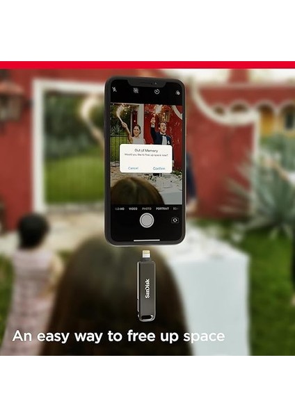 Ixpand Luxe Flash Sürücü 2'si 1 Arada iPhone Bellek 64GB (Ipad Uyumlu, Otomatik Yedekleme, Usb-C ve Lightning Bağlantı Noktası, Şifre Koruması, Ixpand Uygulaması), Gümüş fiyatları