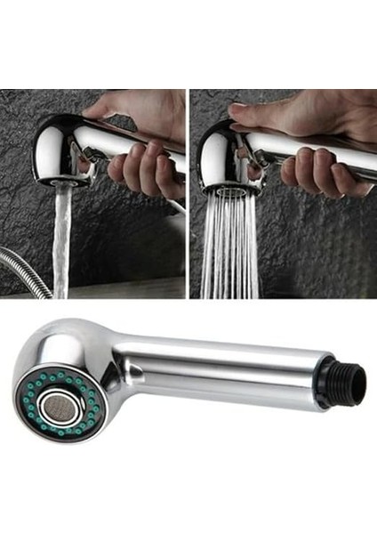 Mix 2 Fonksiyonlu Berber El Duşu - Kuaför Duş Başlığı - Mix Batarya Uyumlu Duş Başlığı Yüksek Kaliteli Krom Kaplı modelleri