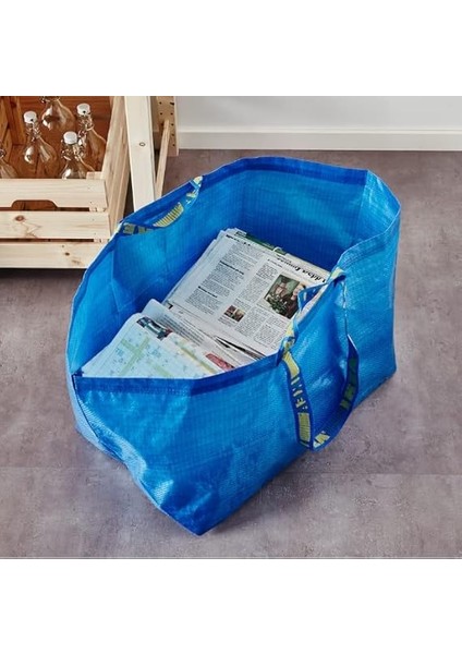 Frakta Mavi Büyük Çanta - Alışveriş, Çamaşır ve Depolama Için Ideal fırsatları