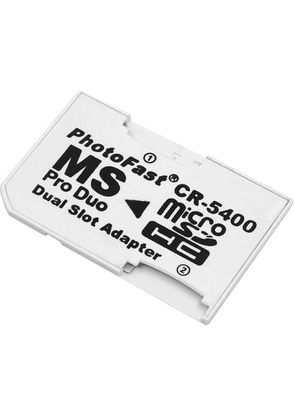 Mikro Sd Memory Stick Pro Duo Kart Okuyucu Psp ile Uyumlu Ms Pro Duo Kartı Adaptörü Çift Yuvalı Tf Bellek Mini Sd Kart Dönüştürücü Beyaz (Beyaz) fırsatları