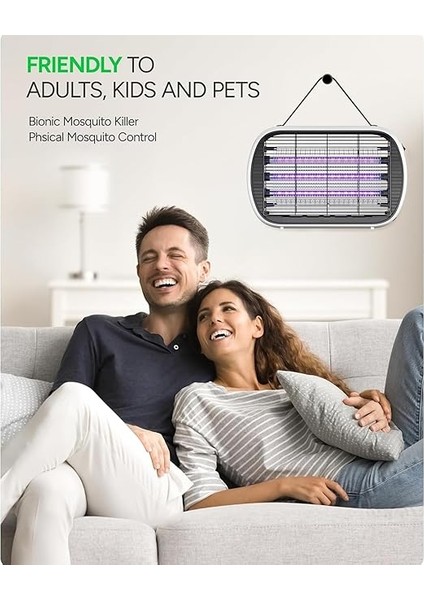 Sinek Öldürücü - Ultra Güçlü Sinek, Haşere ve Böcek Öldürücü, 360 Derece Etki Alanı, Uv Işıklı Yüksek Voltajlı Sinek Öldürücü Lamba, Ev Bahçe Için Elektrikli Asılabilir Sivrisinek Kovucu fırsatları