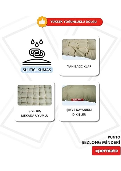 Şezlong Minderi Punto 60X180X12 cm fırsatları