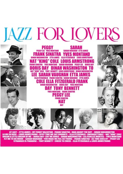For Lovers Plak 1 Lp Karışık Sanatçılar Etta James - Frank Sinatra - Dinah Washington - Louis Armstrong - Ella Fitzgerald ve Dahası