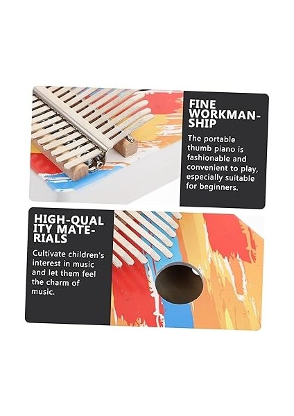 1 Takım Tonlu Kalimba Taşınabilir Parmak Piyano Başlangıç Seviyesi Müzik Aleti Tasarım ile Eğlenceli Müzik Deneyimi fırsatları