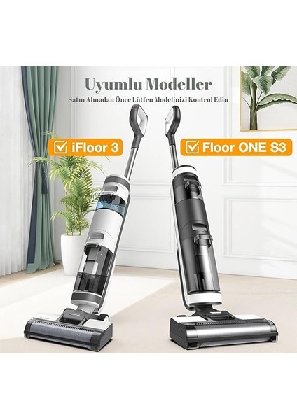 Ifloor 3, Floor One S3 Islak Kuru Dikey Şarjlı Süpürge ile Uyumlu Filtre Seti fırsatları