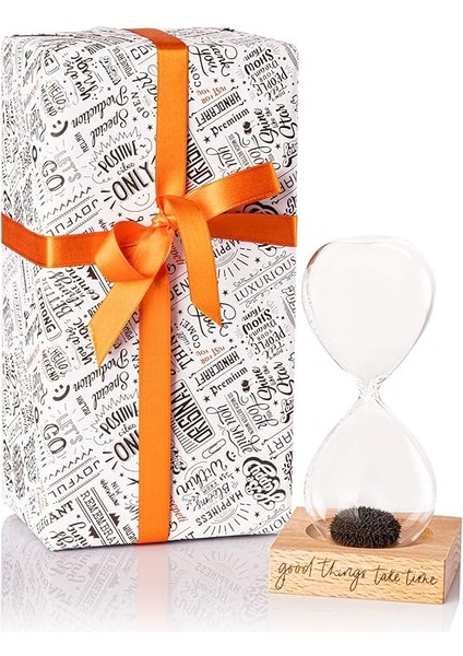 Güzel Şeyler Zaman Alır Mottolu Ahşap Kaideli Manyetik Kum Saati Standlı Mıknatıslı Kum Saati fırsatları